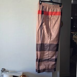 New Wide Leg Plaid Pants